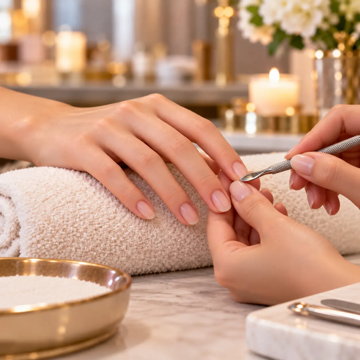 SPA manikür bakım uygulaması